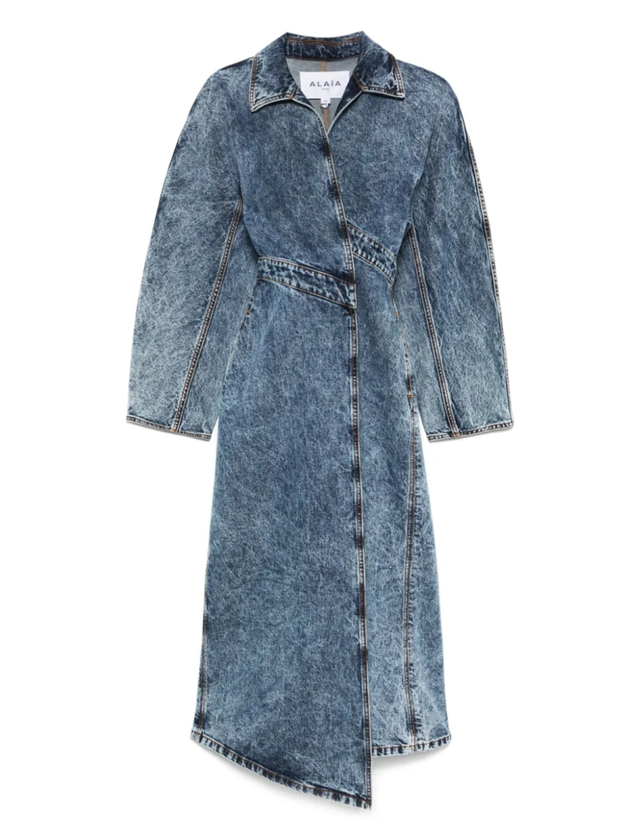 

Спиральный тренчкот Alaïa, синий