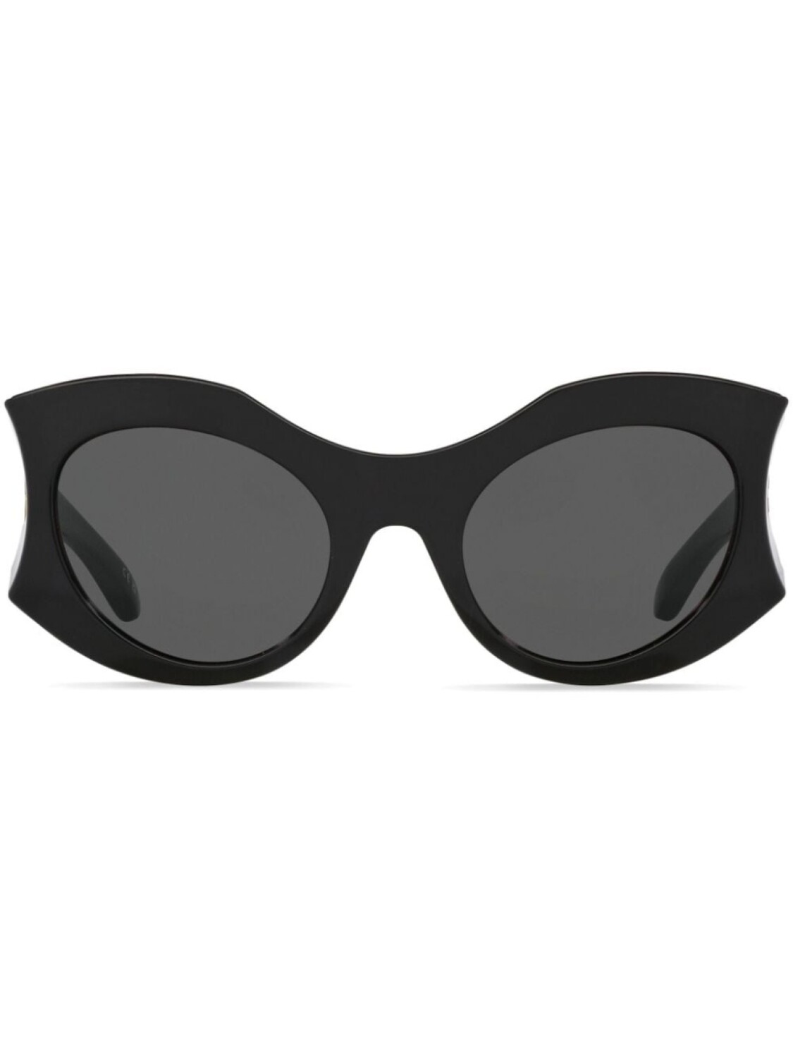 

Солнцезащитные очки в круглой оправе с логотипом Balenciaga Eyewear, черный