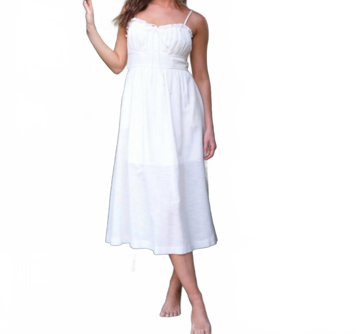 

Berkley платье с открытой спинкой в белом цвете LENA