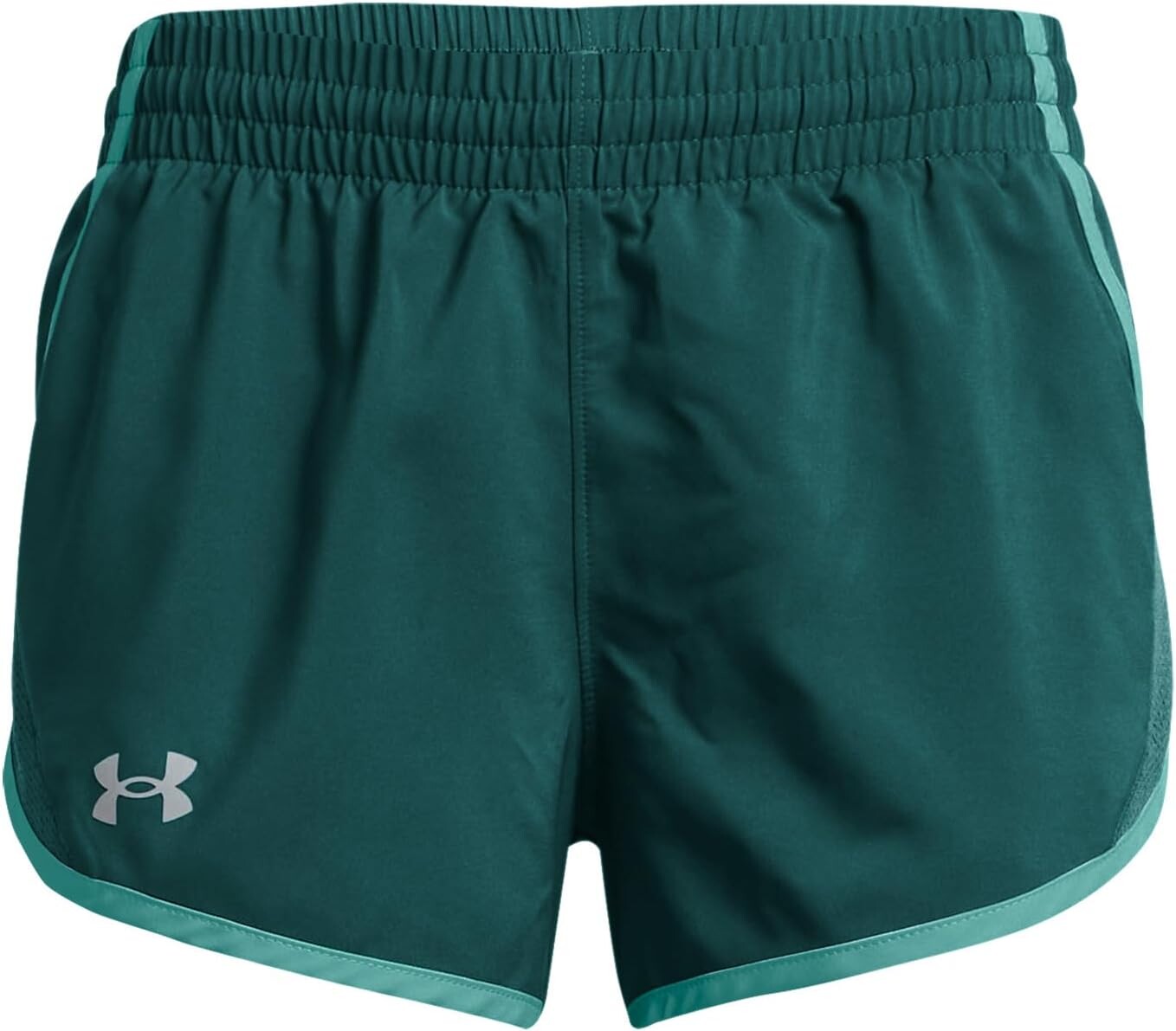 

Шорты Under Armour Under Armour Girls Fly By Athletic Shorts, цвет Hydro Teal/Radial Turquoise/Reflective