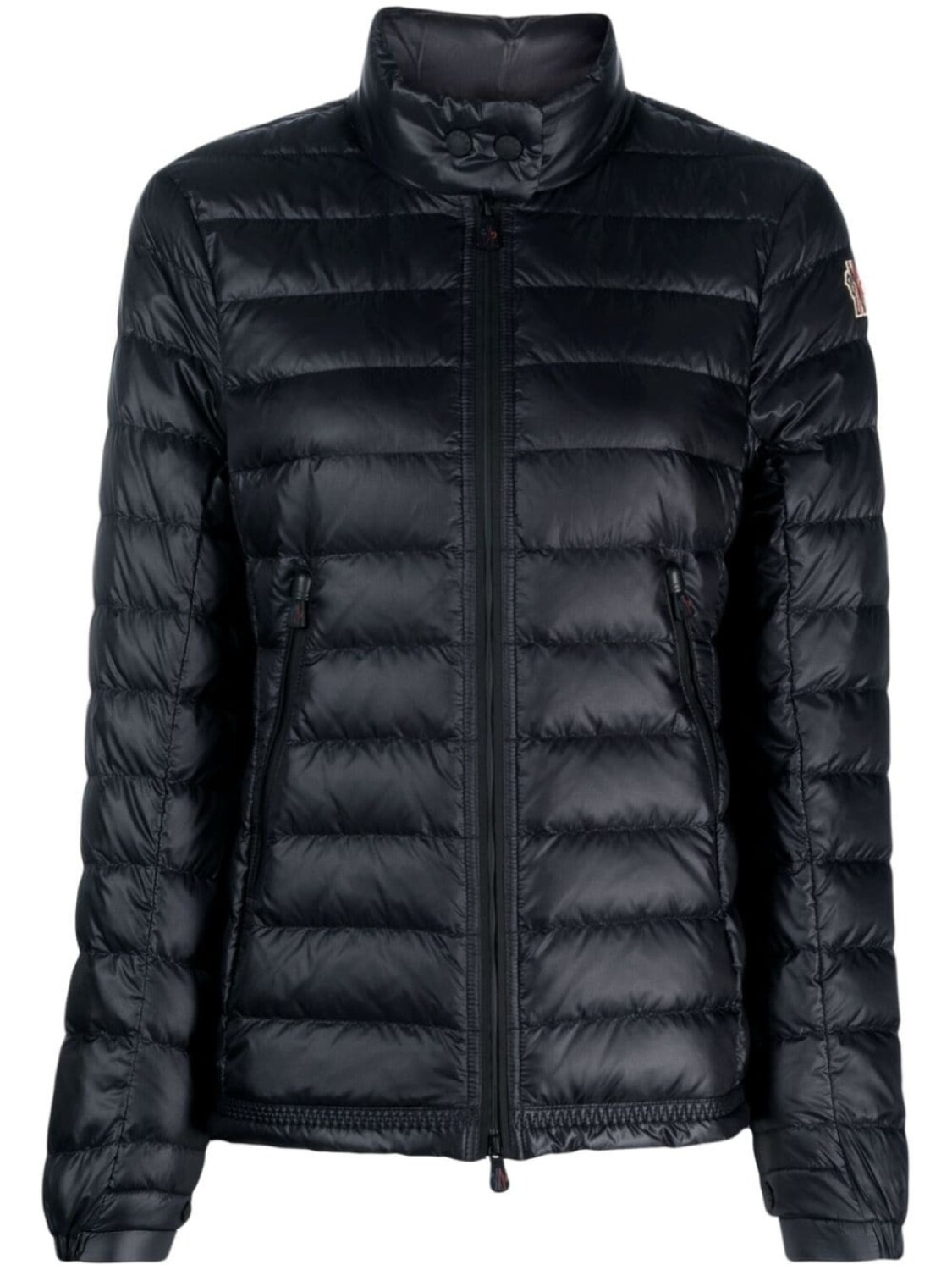 

Moncler Grenoble пуховик с высоким воротником, черный