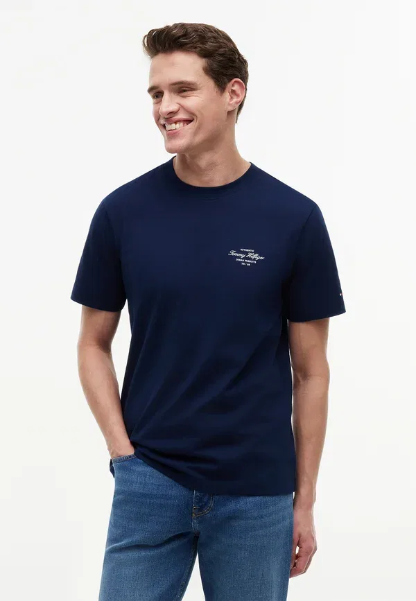 Футболка Heritage print Tommy Hilfiger, угольно-синий — фото 3