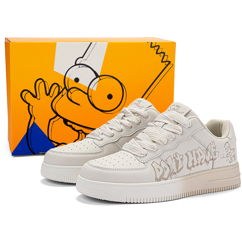 

Кроссовки The Simpsons Skateboarding Shoes Unisex Low-top, бежевый