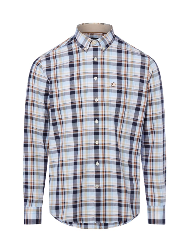 

Bugatti Рубашка светло-голубого многоцветного цвета