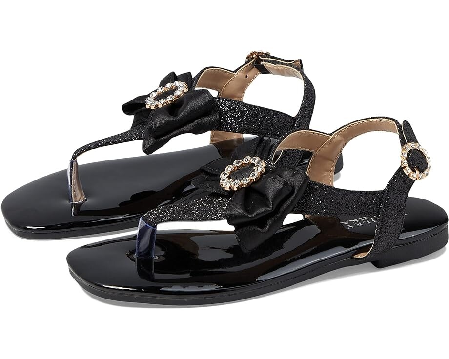 

Сандалии Badgley Mischka Taylor Metallic Bow Sandal, черный