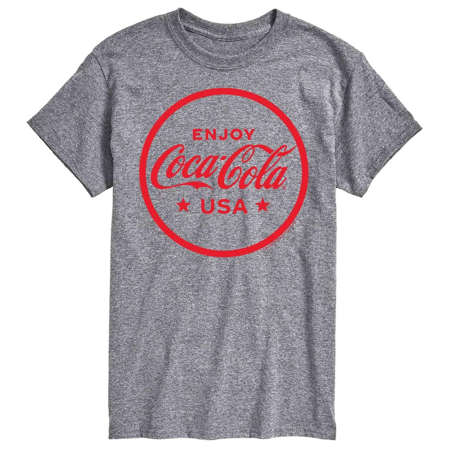 

Мужская футболка с рисунком Coca-Cola Enjoy Coca-Cola USA License, серый