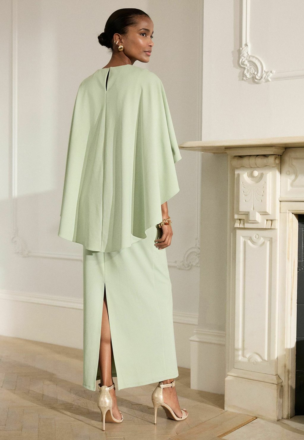 Платье из джерси Maxi dress Next, зеленый — фото 3