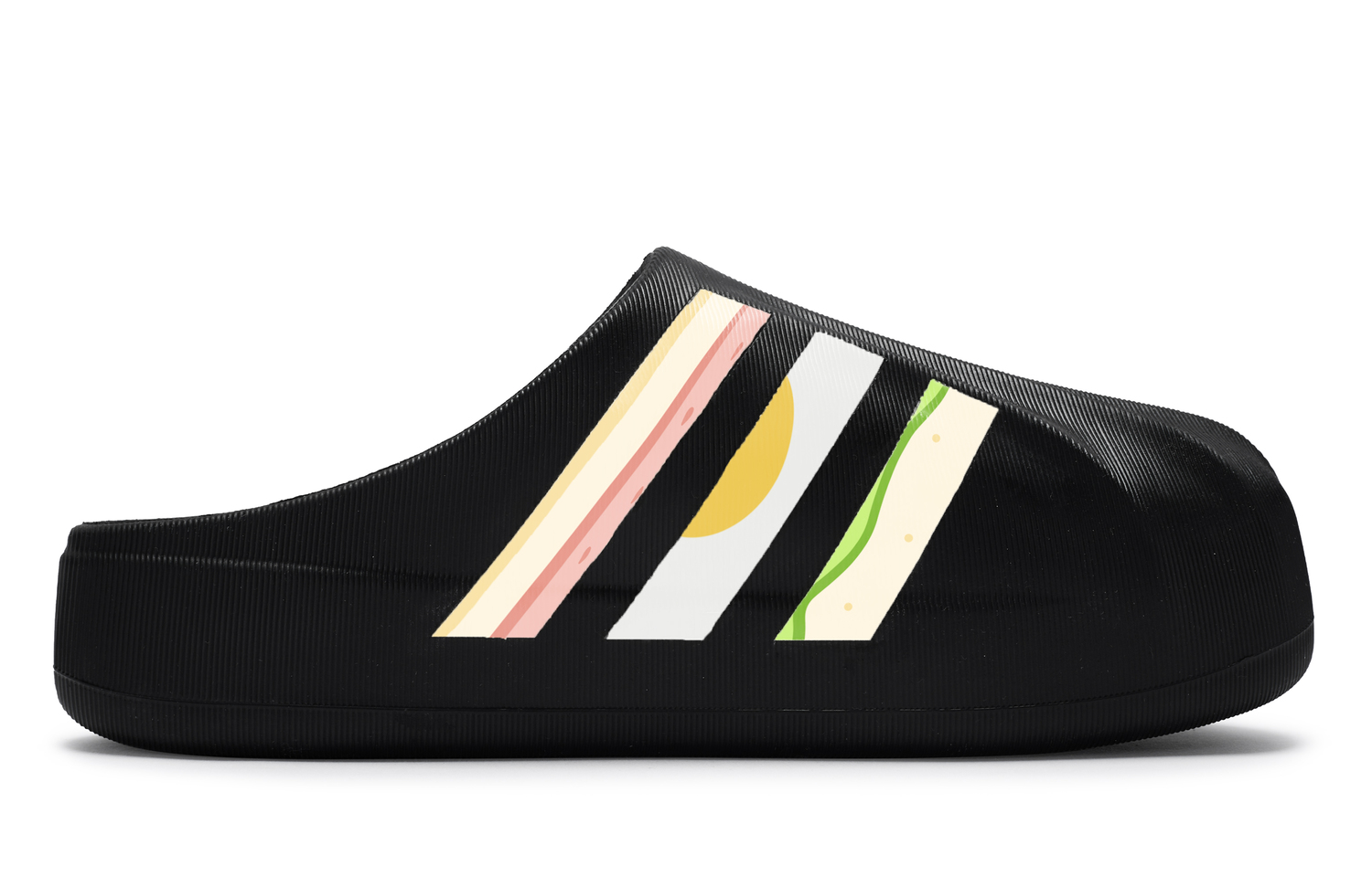 AdiFOM Superstar Безшнуровые Тапочки Unisex Черный Белый Adidas Originals, Черный Белый Розовый Желтый Зеленый — фото 2