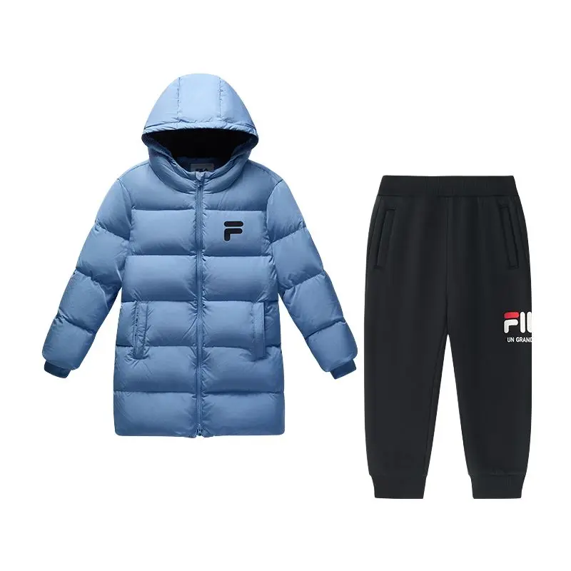 

FILA KIDS Повседневная спортивная одежда FW24 винтажный серо-голубой для подростков