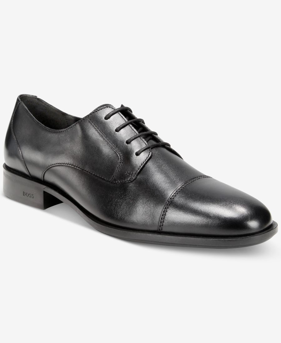 

Мужские классические туфли-дерби BOSS by Colby с закругленным носком Hugo Boss, Black
