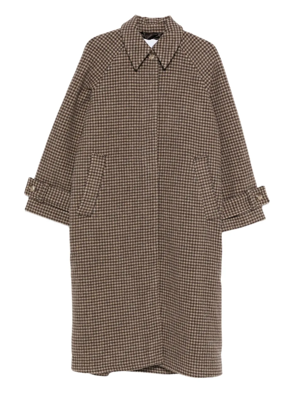 

Однобортное пальто в гусиную лапку SAMSOE SAMSOE, коричневый