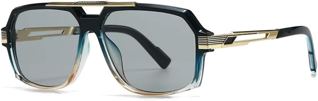 

Солнцезащитные очки с защитой UV400 | Двойная перемычка, градиентные линзы, большая оправа | для женщин и мужчин, для занятий спортом на открытом воздухе и вождения DSVIGF, Green