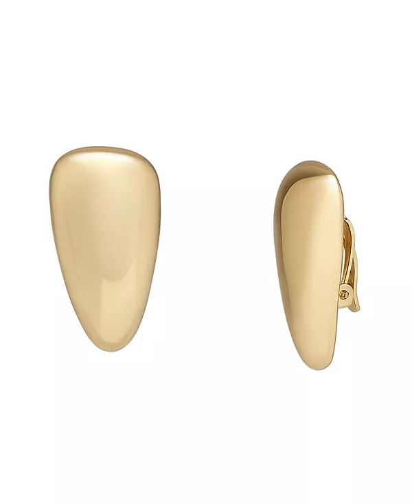 

Серьги-Клипсы в форме листа Robert Lee Morris Soho, gold