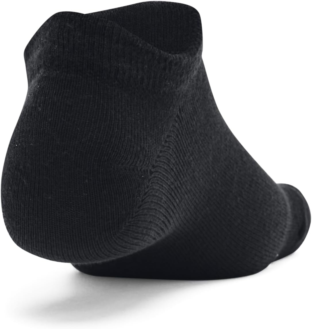 Детские носки Under Armour Essential 2.0 No Show, 6 пар, легкие, (002) Black/Black/Halo Gray — фото 3