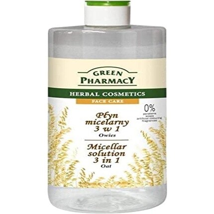 

Мицеллярный раствор мицеллярный овес 3-в-1 500 г, Green Pharmacy