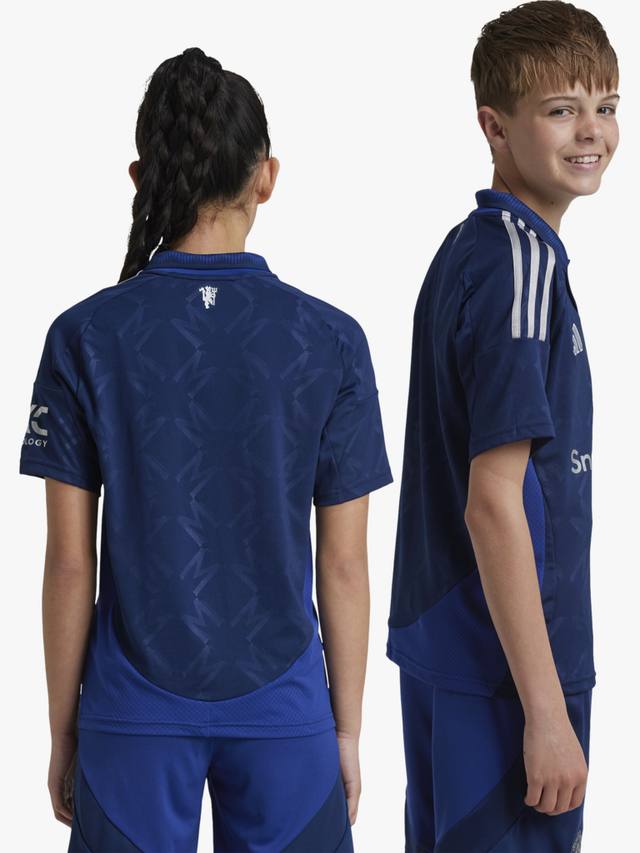 Детская гостевая футболка Manchester United adidas, Night Indigo — фото 3