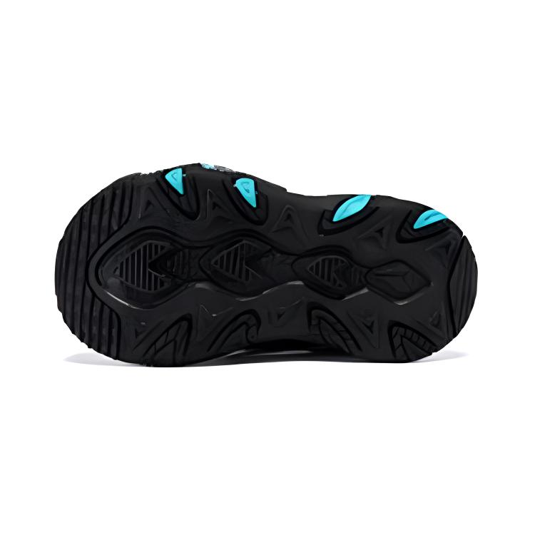 Дышащие противоскользящие детские сандалии для детей 3-7 лет 361°KIDS, Carbon Black/Time Green — фото 4