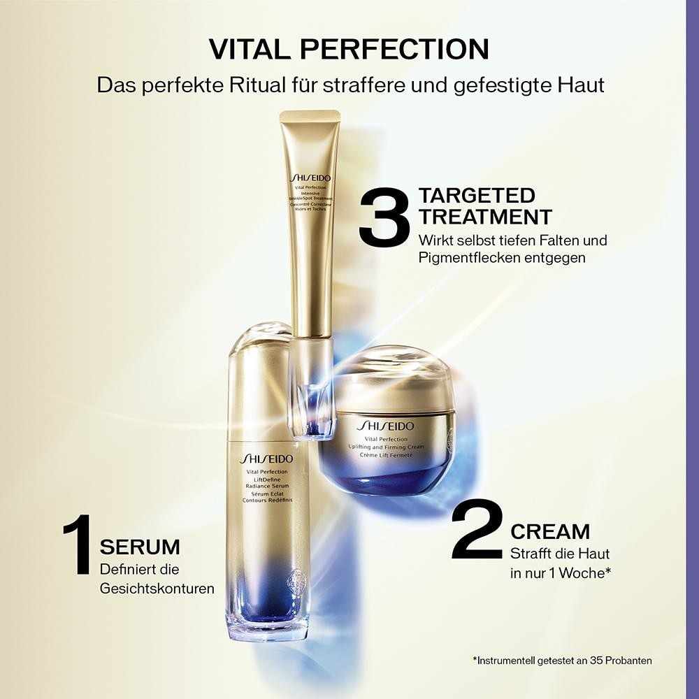 Сыворотка для глаз vital perfection intensive wrinklespot treatment Shiseido, объем 20 мл — фото 4