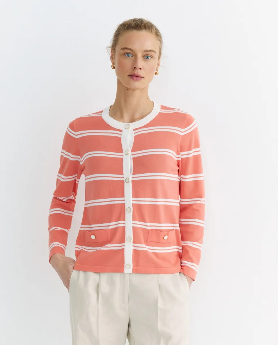 

Женская полосатая куртка с длинным рукавом Zermatt, оранжевый