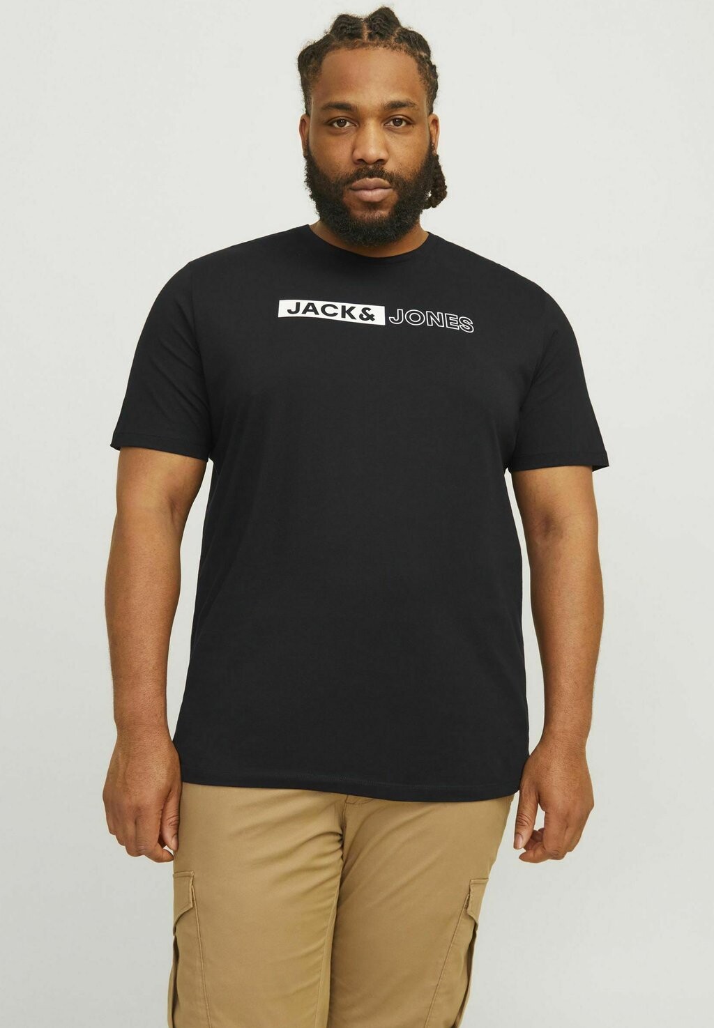 

Футболки с принтом LOGO Jack & Jones, черный