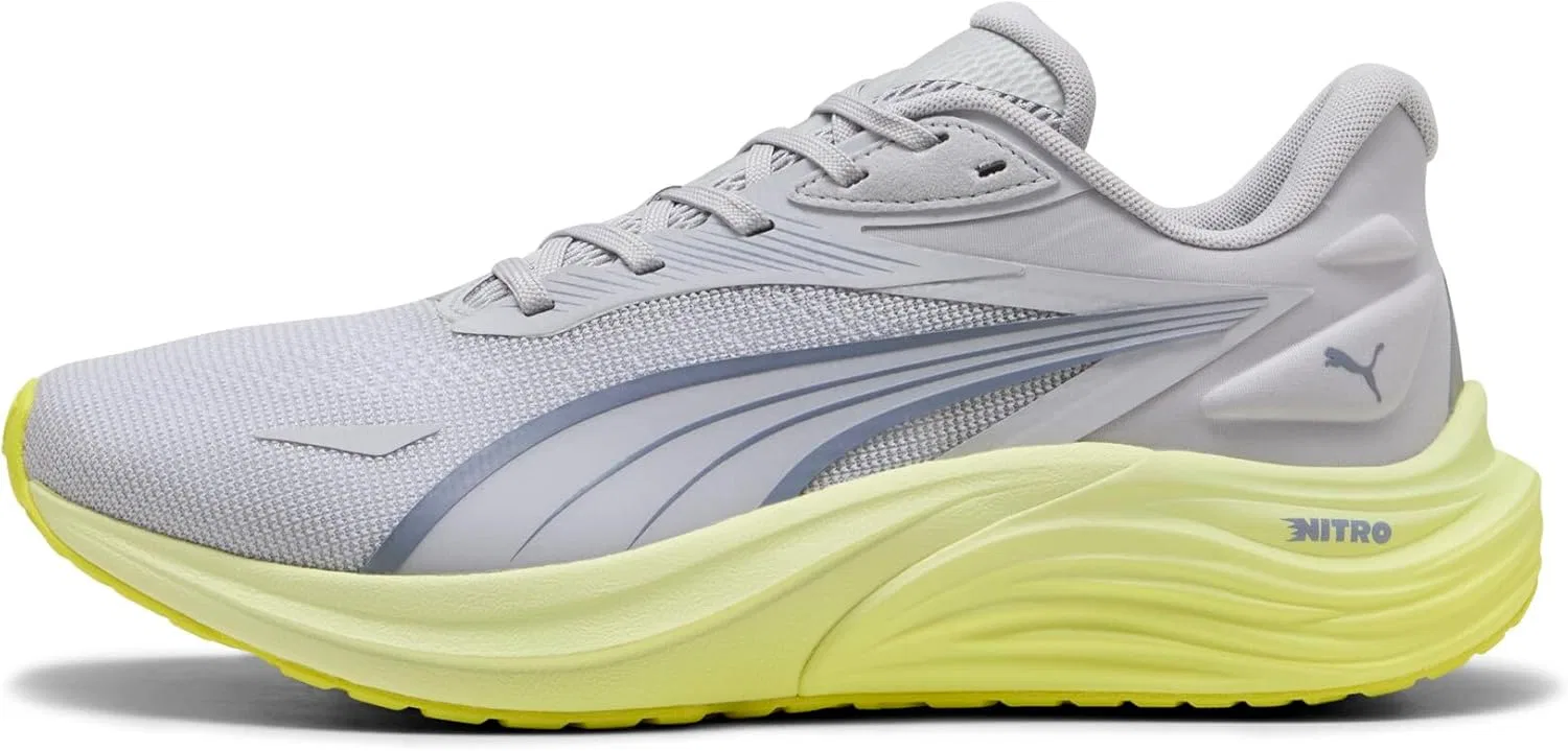 Мужские кроссовки Puma Electrify Nitro 4 для бега по улицам, Vibrant Silver Deep Plum Apple Spritz