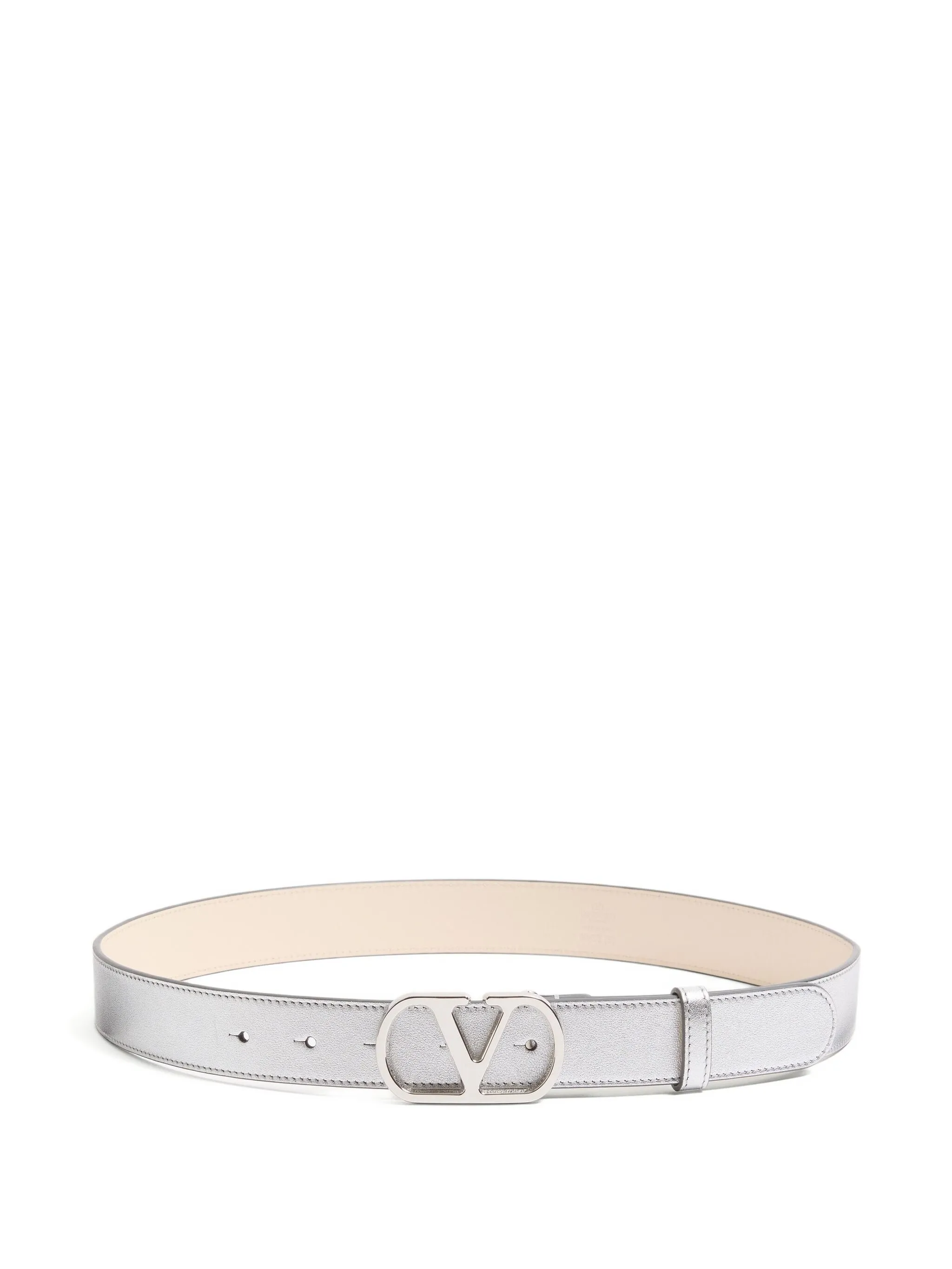 

Ремень с пряжкой VLogo Signature Valentino Garavani, серебристый