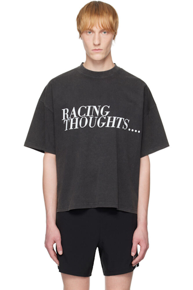

Серая футболка «Racing Thoughts» OVER OVER