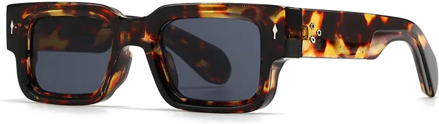 

Солнцезащитные очки с защитой UV400 | Компактная оправа с толстыми краями | Для женщин и мужчин, для занятий спортом на открытом воздухе и вождения DSVIGF, Leopard Grey