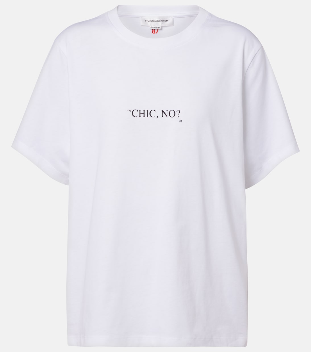 

Хлопковая футболка из джерси Victoria Beckham, White - Chic No