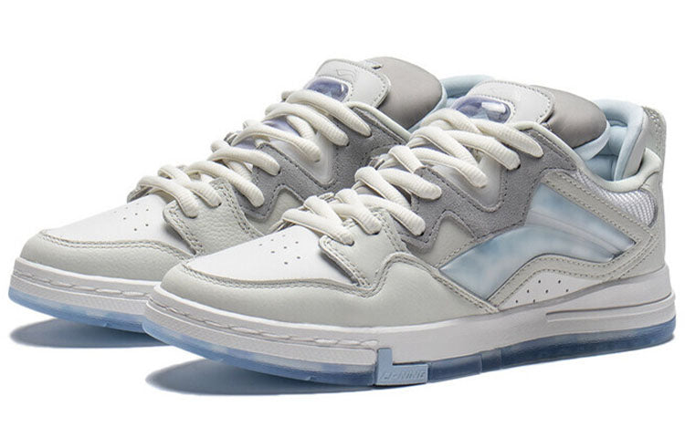 Кеды (WMNS) Li-Ning Pro Cozy Low Tops Skateboarding Shoes, белый — фото 3