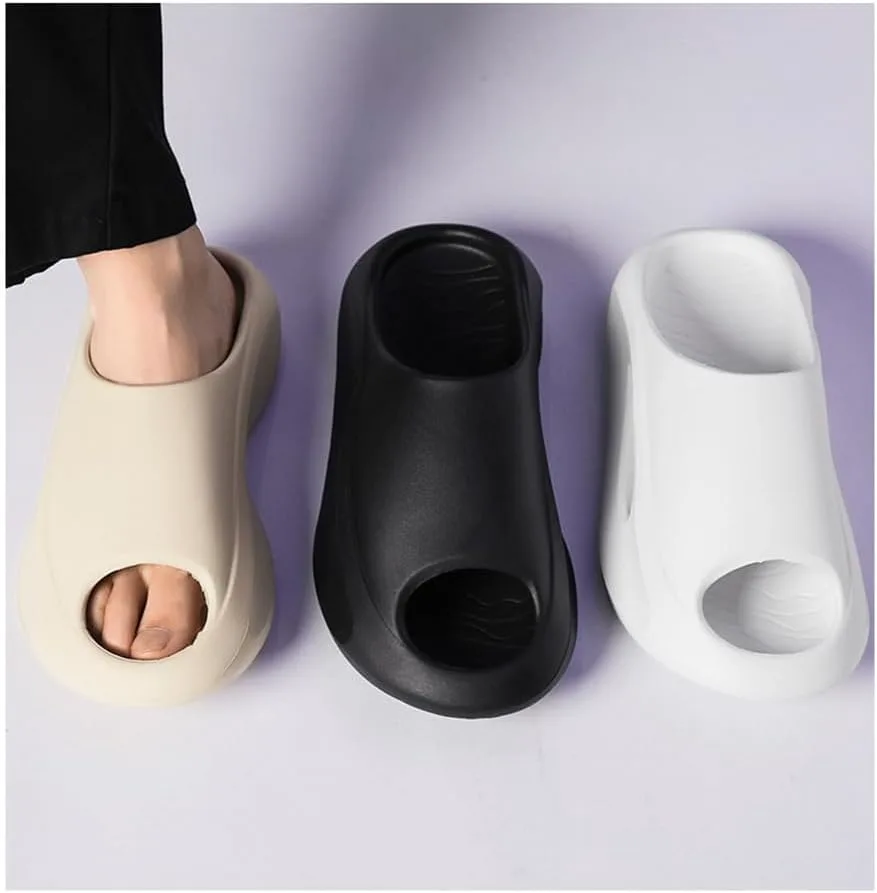 

Мужские сандалии, цельнолитые, динамичный дизайн, слипоны, домашние тапочки, утолщенная подошва, мягкие, противоскользящие, водонепроницаемые, для ванной, бассейна, пляжа BYDZKJ