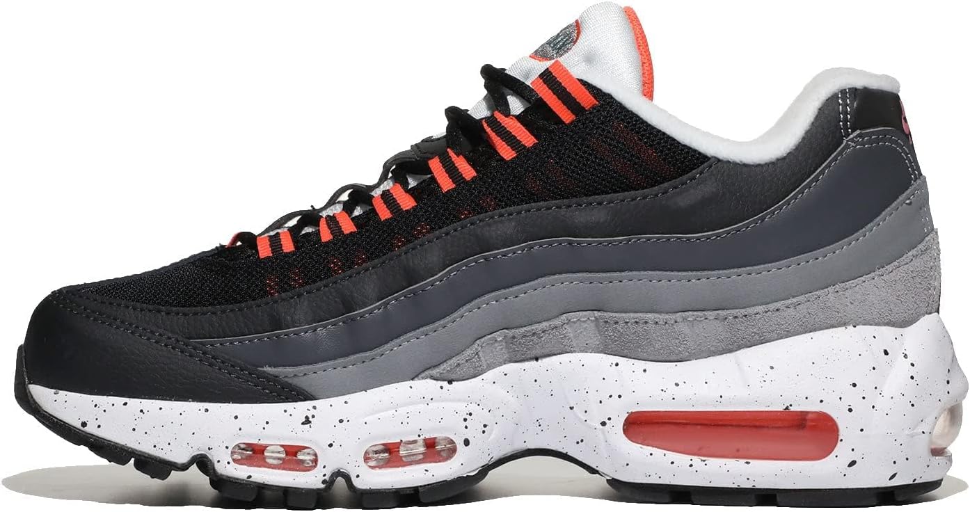 Кроссовки Nike Air Max 95 Recraft для мальчиков, белый/черный/оранжевый — фото 2
