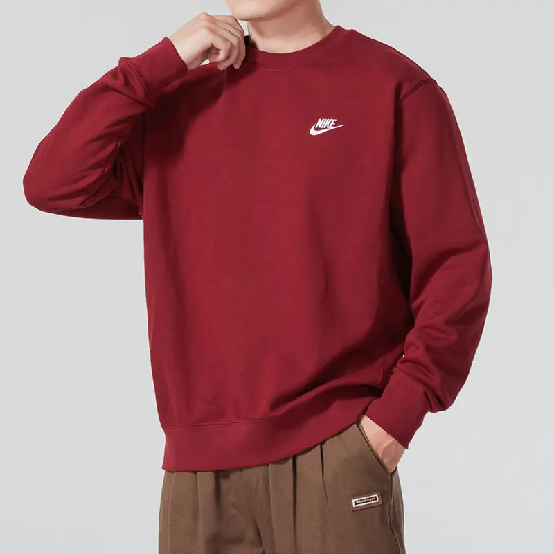 Мужская красная толстовка Nike — фото 4