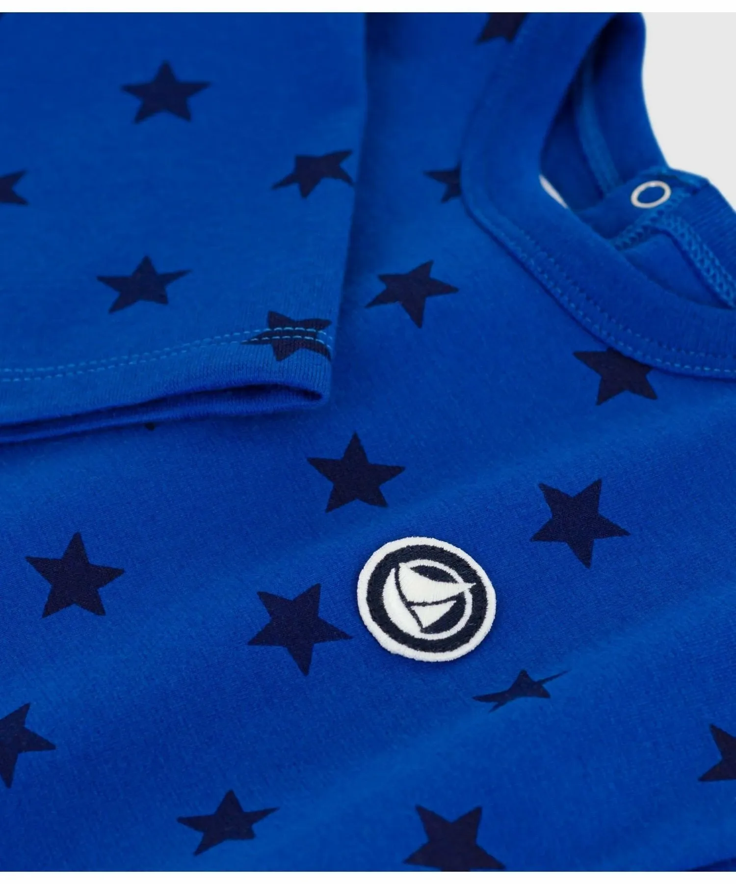 Футболка с длинными рукавами PETIT BATEAU, Royal Blue/Blue — фото 3