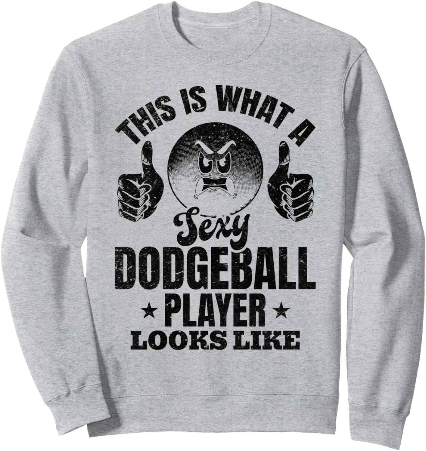 

Вот как выглядит сексуальная собачка-игрок в бейсбол (толстовка) Dodgeball Game Dodgeball Player, серый