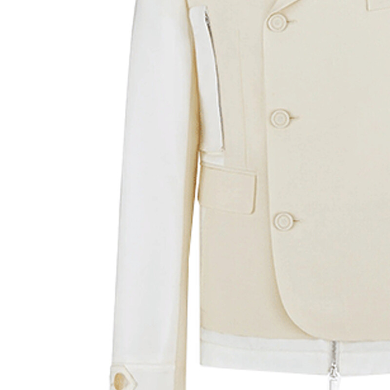 Sacai Quarterly Новые продукты Деловой костюм для мужчин Кремовый Dior, кремовый — фото 3