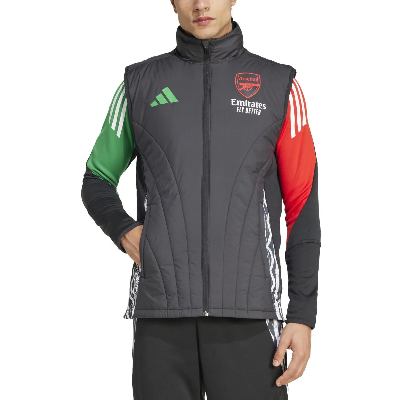 Зимний жилет Arsenal Tiro 2024/25 мужской Adidas, черный — фото 3