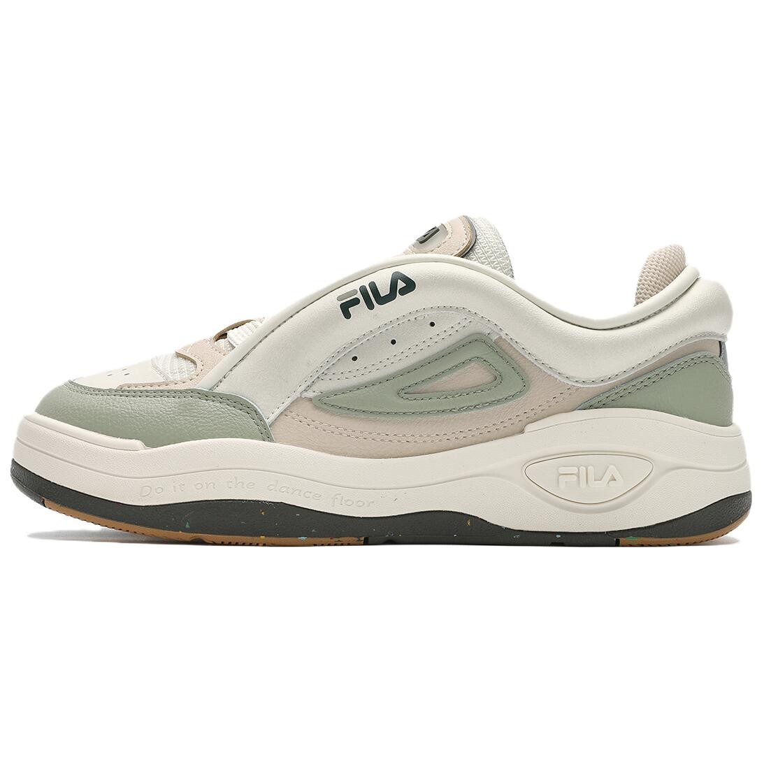 

Женская обувь для скейтбординга серии FILA MIX, Slightly white/swamp green