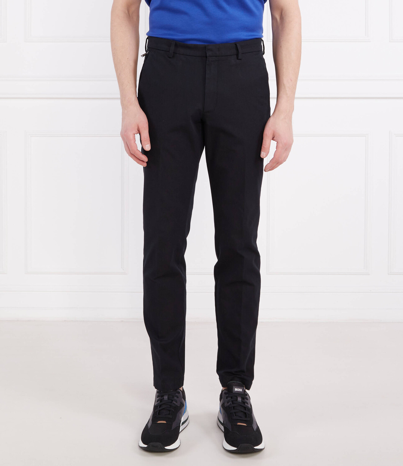

Брюки BOSS BLACK Kaito1_T Slim Fit, черный