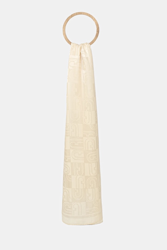 

Шелковый шарф Furla, бежевый