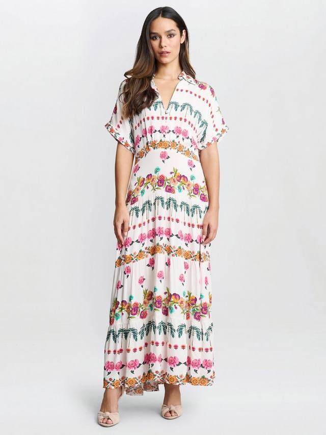 

Саша платье-рубашка с цветочным принтом Gina Bacconi, Multi