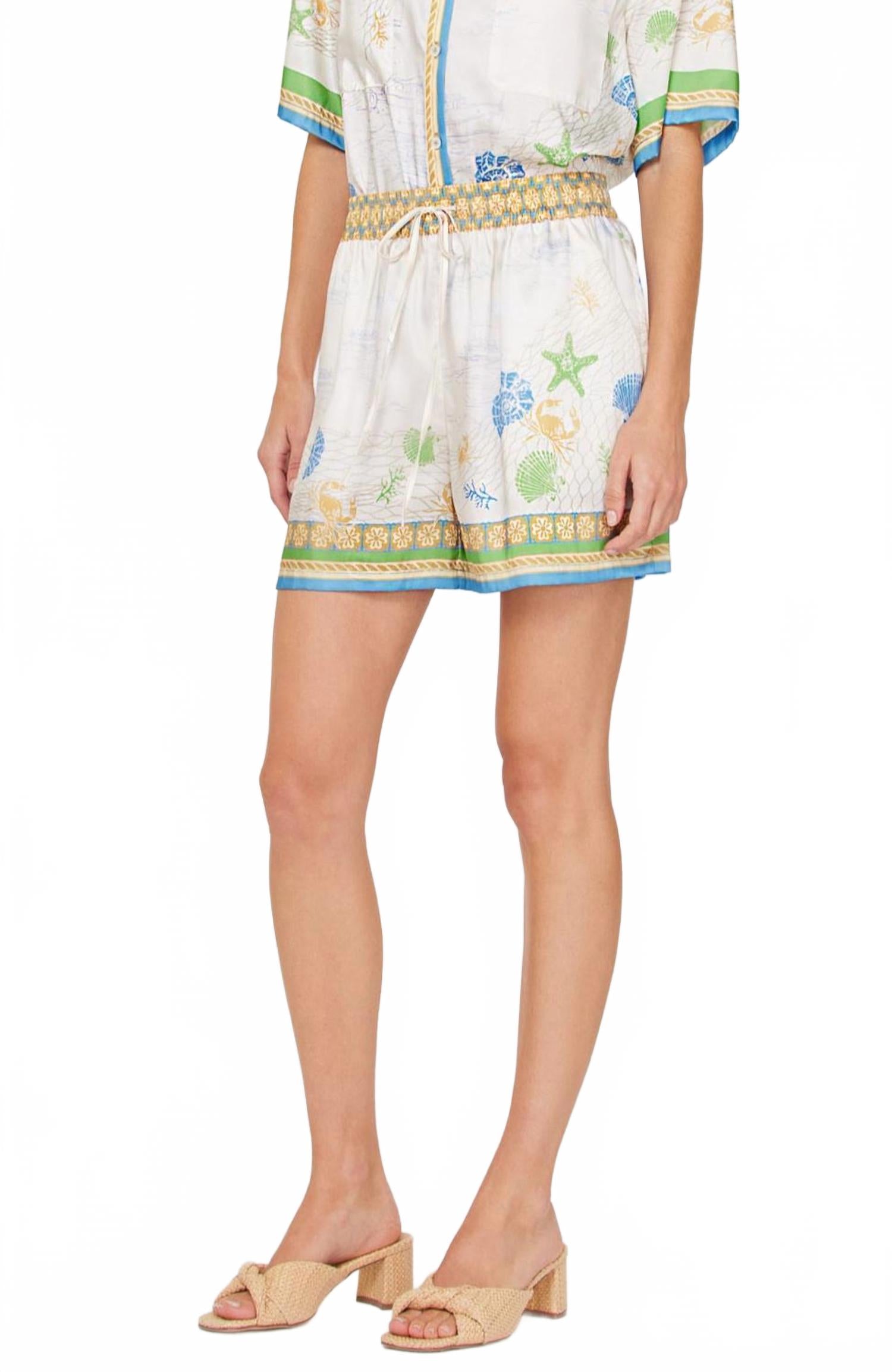 

Сатиновые шорты Sandi Coastal Print в мультиколоре Current air