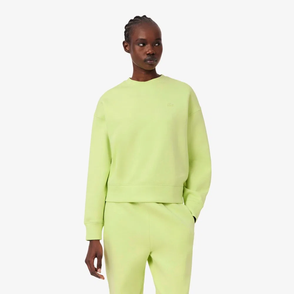 Свитшот Lacoste Double Face Soft Crewneck светло-зелёный