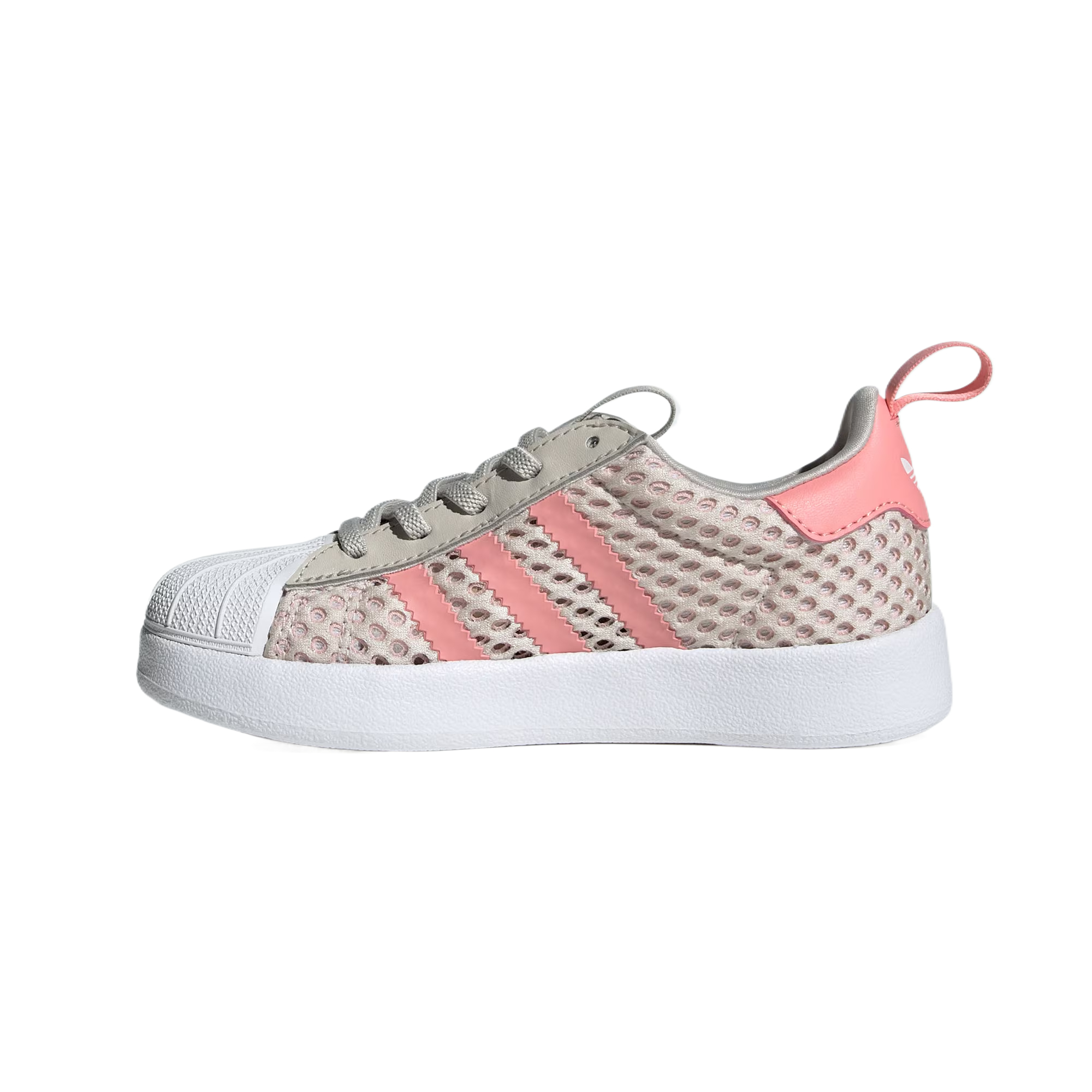 Детские кроссовки для скейтбординга AdiFOM Superstar Adidas Originals, коричневый/розовый — фото 3