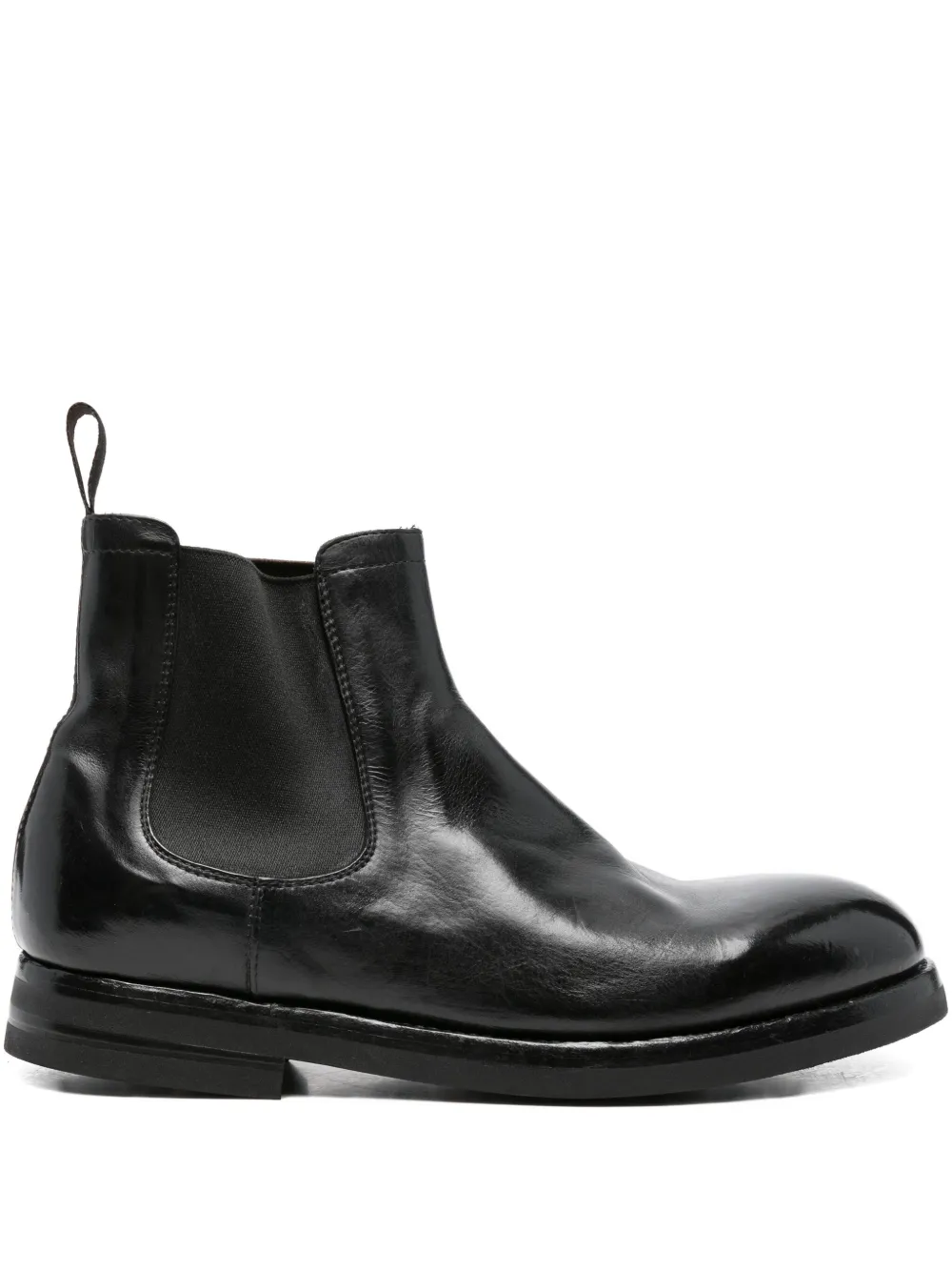 

Кожаные челси с эластичными вставками Green George, черный