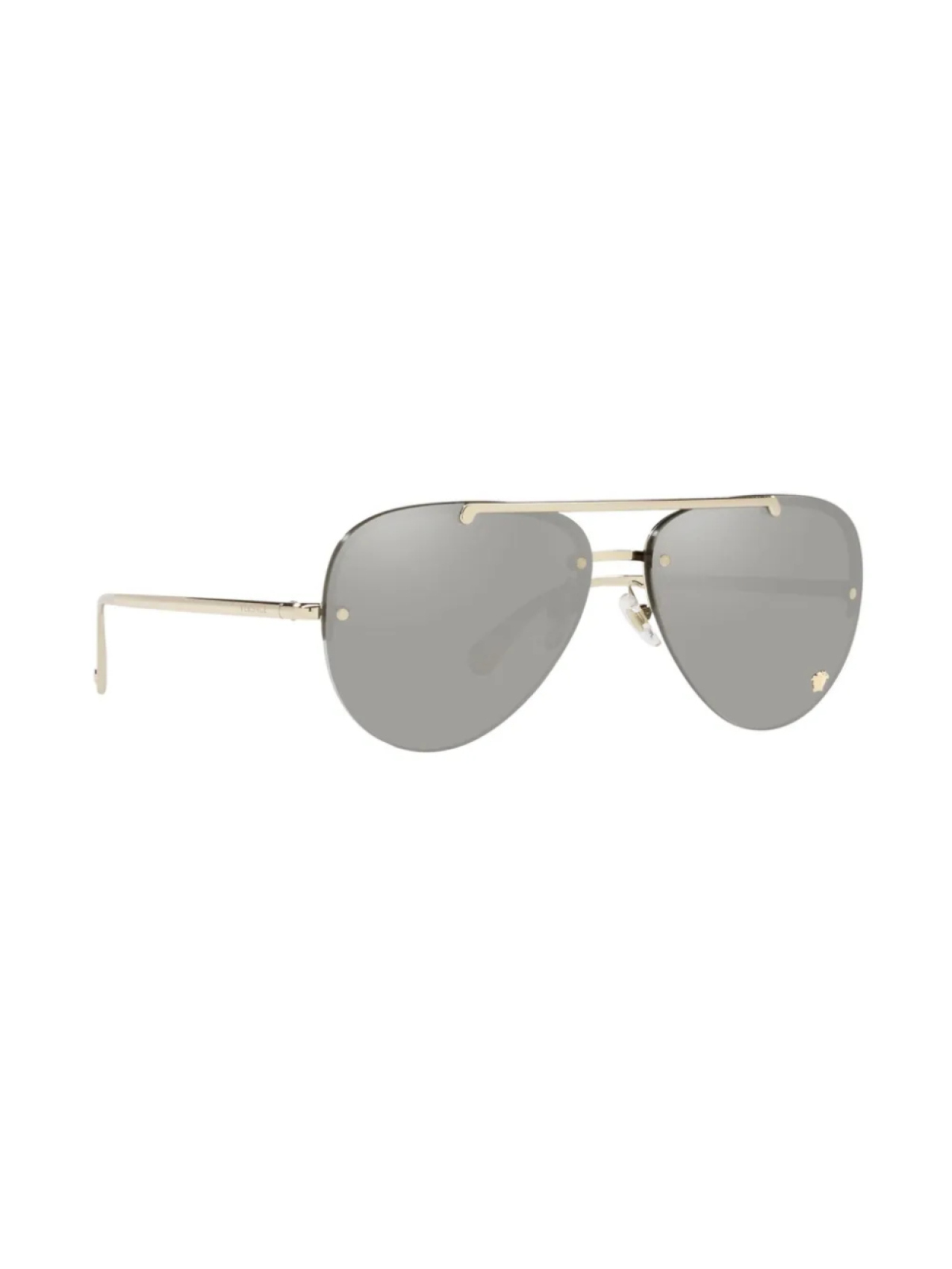 Солнцезащитные очки-пилоты Versace Eyewear, золотой — фото 2