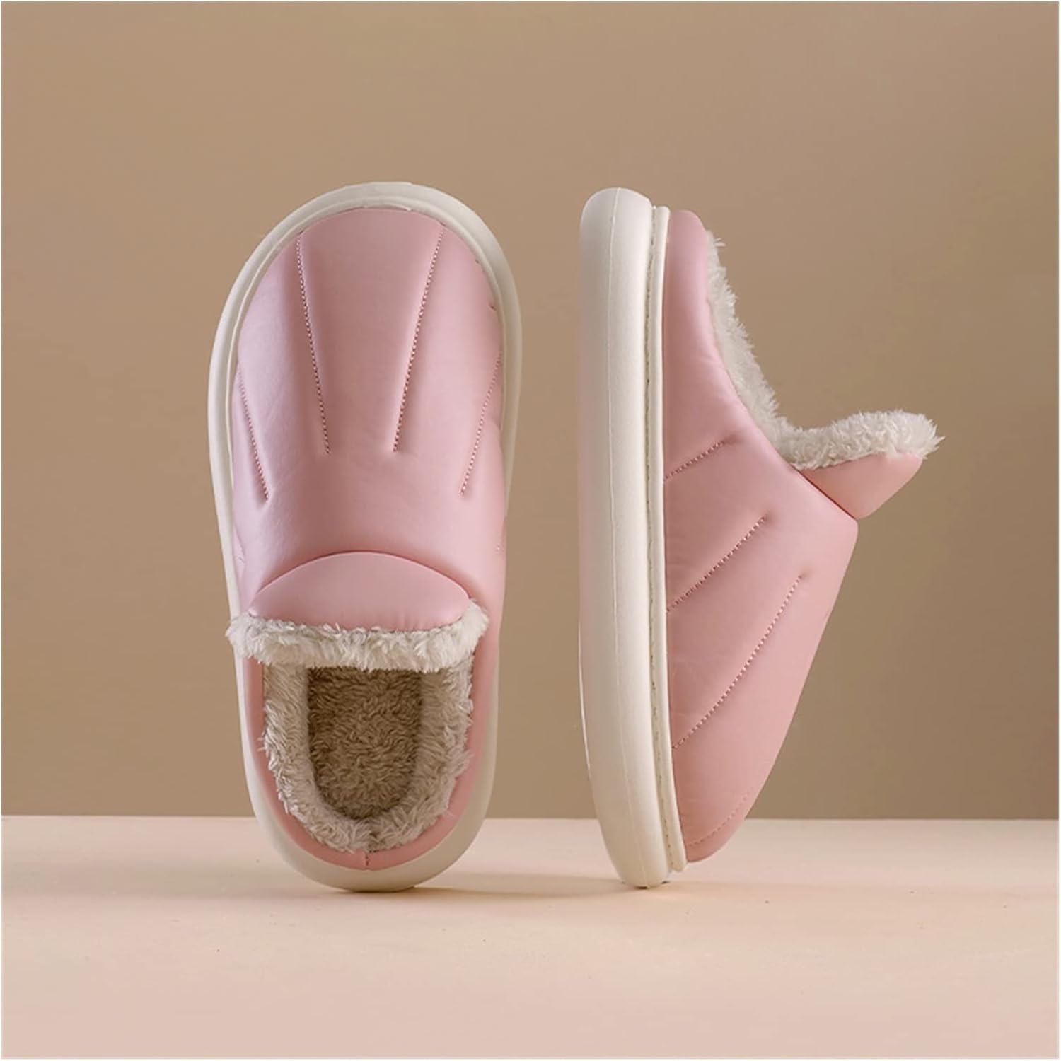 

Мужские тапочки HASMI, женские хлопковые тапочки, водонепроницаемые, противоскользящие, домашние теплые тапочки, мужско-женские шерстяные тапочки, осень и зима, женские тапочки (Цвет: латунь, Размер: 39-40), 39-40 Brass