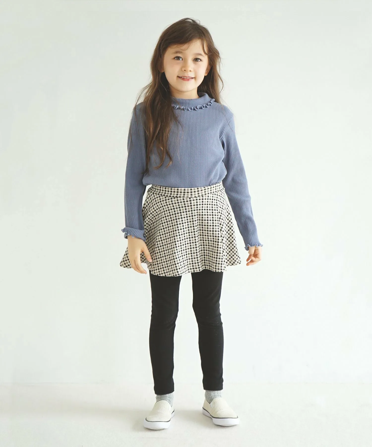 Водолазка в рубчик Ever Closet, Matte Blue — фото 2