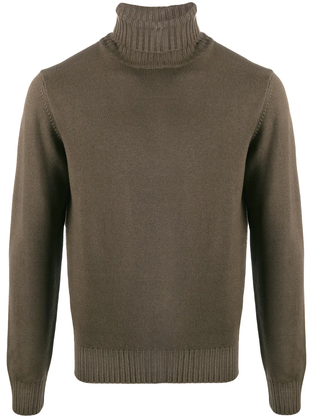 

Джемпер Mastice с высоким воротником в рубчик Dell'Oglio, коричневый