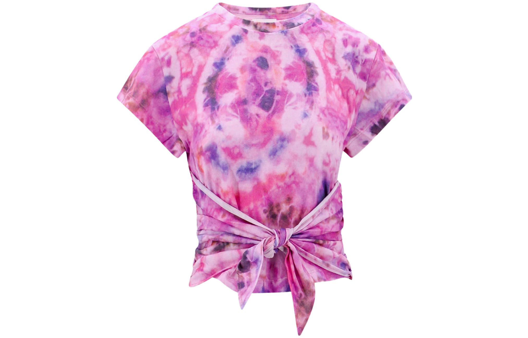 

Zodya Футболка с принтом тай-дай ISABEL MARANT ETOILE, розовый